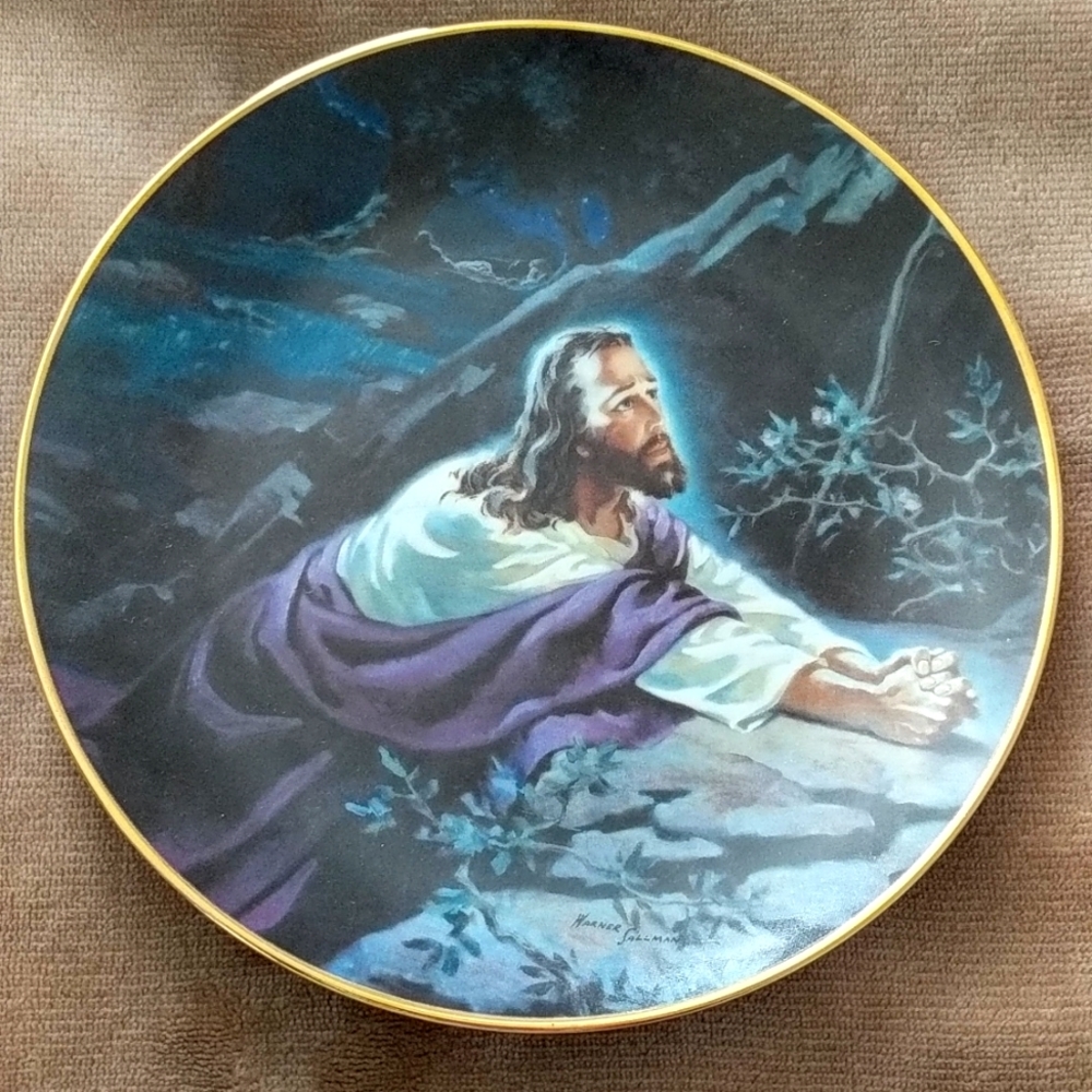 The Hamilton Collection: "Jesus in the Garden" Limited Edition Collector Plate